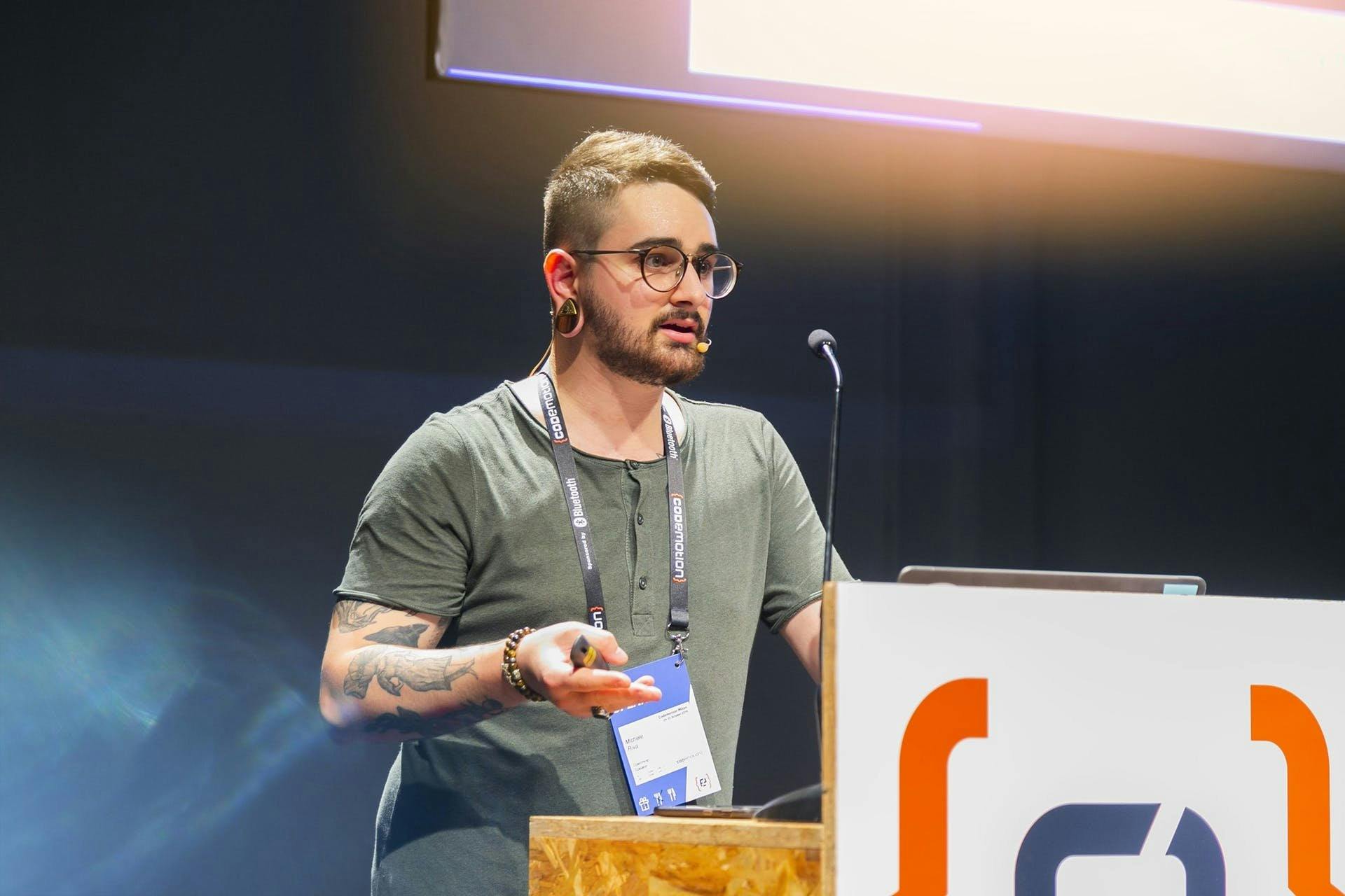 Michele Riva at Codemotion 2019, Milan, Italy
